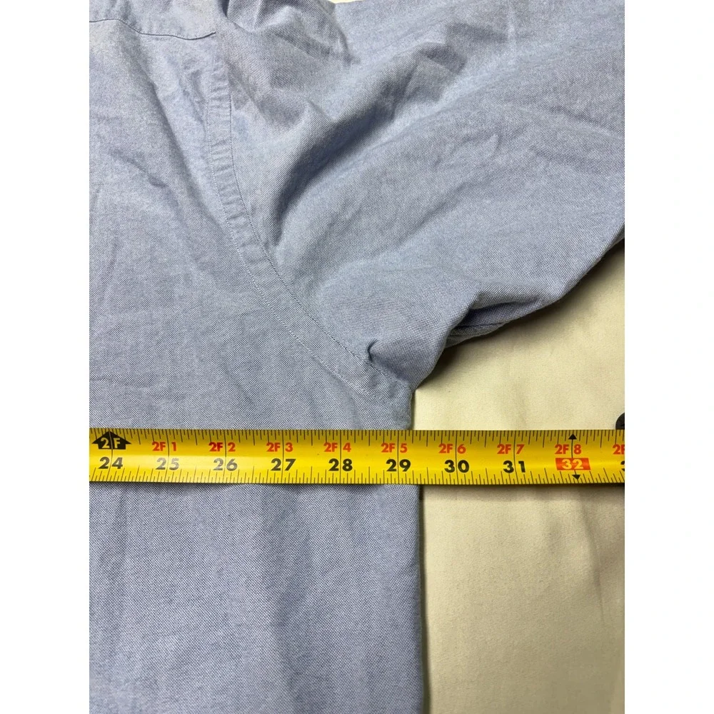 Polo Ralph Lauren Big Shirt Mens XL Light Blue Oxford Button Down Sleeve Pony